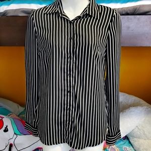 Wet Seal button down, open back top